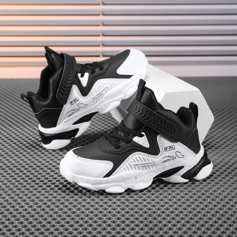 New Youth Leather Face Seasonal Outdoor Sports Shoes Basketball Shoes