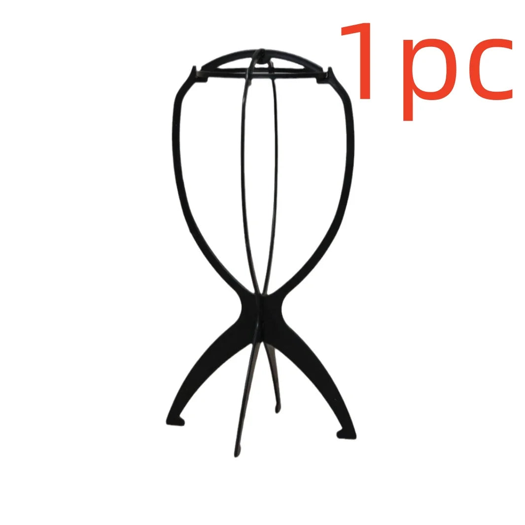 10pcs Wig Stand Durable Easy Assembly Wig Cap Holder Portable Plastic Hair Hat Displaying Stand Ideal for Home Salon Travel Use