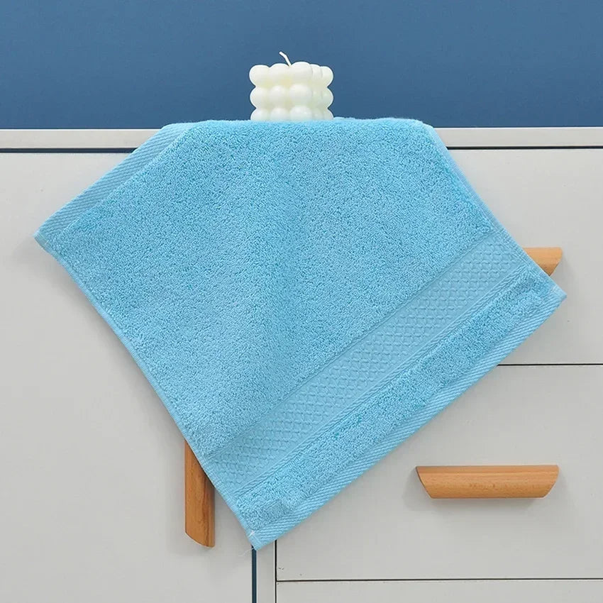 20 Colors Handkerchief Towels High Quality Cotton Small Towel Solid Color Soft Thick 34*34cm for Adults Kids Hand Towels toalhas