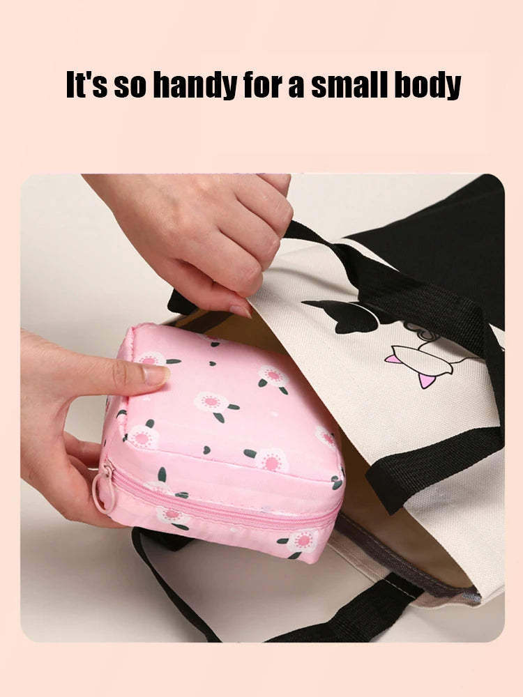 Makeup Brush Storage Bag Cute Storage Bag Portable Storage Large Capacity Makeup Bag Travel Makeup Bag Zipper Design