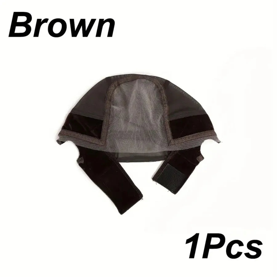 Gorro de peluca con diadema para mujer, gorro de peluca de encaje HD para hacer pelucas, gorros de peluca en forma de U con agarre de terciopelo ajustable para usar peluca, redecilla color nude