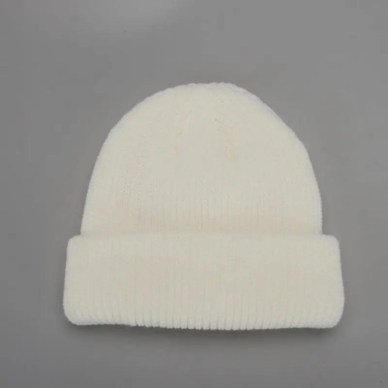 Gorros de invierno cálidos, casuales, de punto corto, estilo Hip Hop, gorro de calavera de punto elástico unisex para adultos, hombres y mujeres