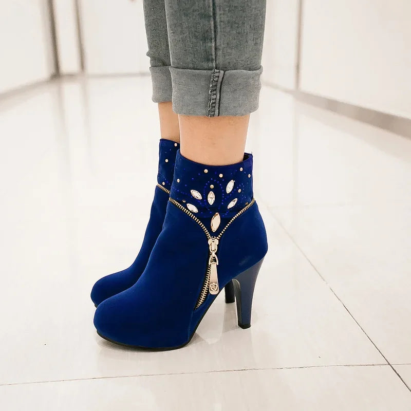 Botines bohemios con pedrería
