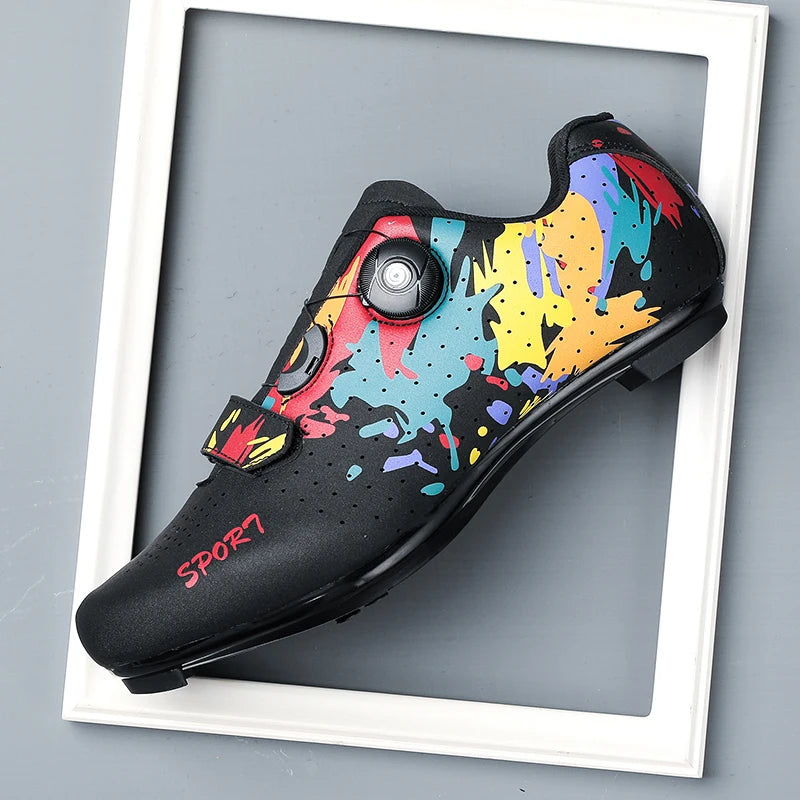 Cycling Sneaker Men Sport Road Bike Boots Flat Racing Speed Sneakers Bicycle Footwear Pedal Cycling Shoes