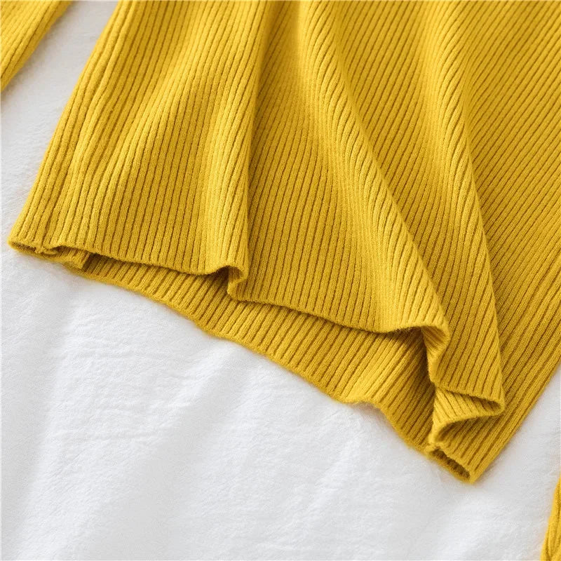 Korea Autumn Winter Button V Neck Sweater Women Basic Slim Pullover Women Sweaters And Pullovers Knit Jumper Soft Warm Tops