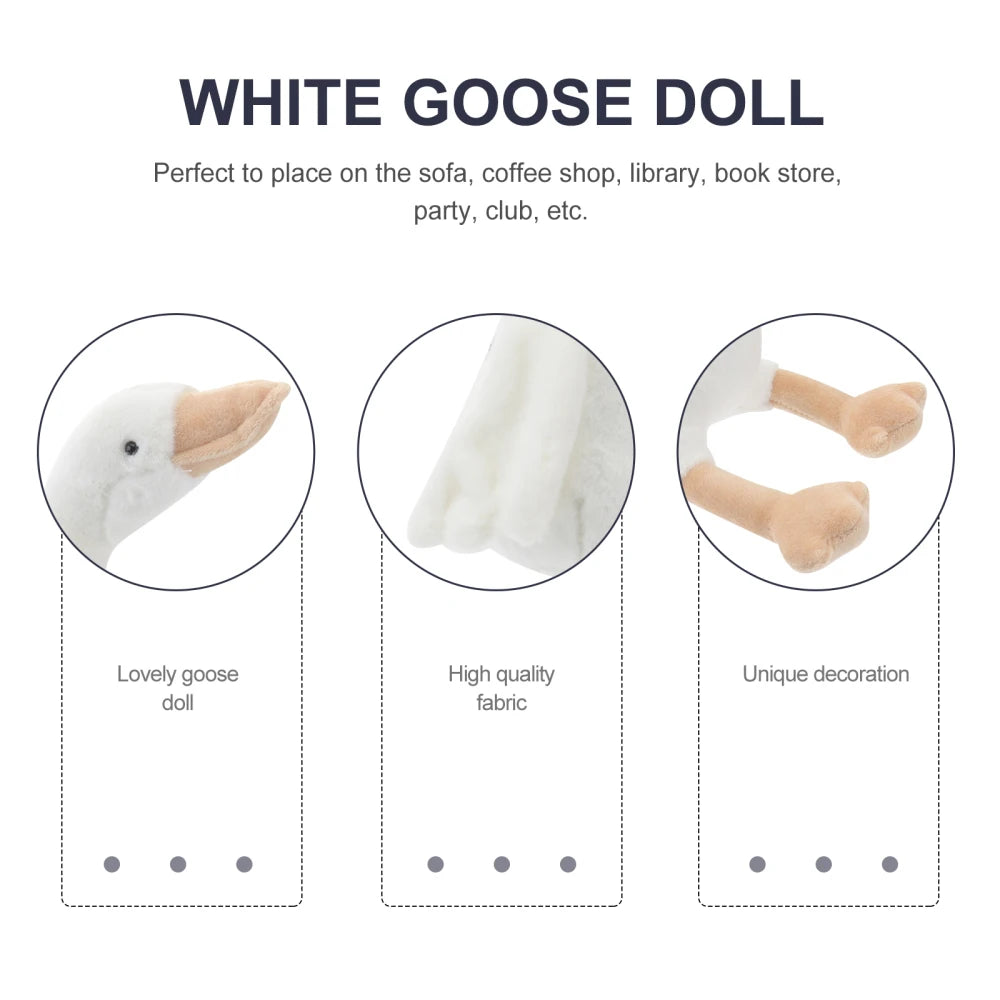 1Pc Long Neck Goose Stuffed Plush Cute Soft Stuffed Dolls Plushie Animals Toys for Kids Baby Children Birthday Gifts New 2025