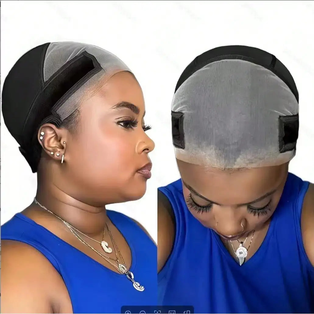 Labhairs Lace-MAX Wig Grip Cap for Women - Non Slip, Adjustable Wig Caps Holds Glueless Wigs Securely in Place, Reusable HD Lace Cap with Headband for Lace Front Wigs, One Size Fits All (Brown)