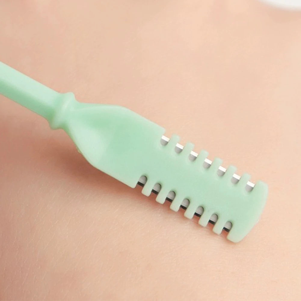 4Pcs Nasal Hair Cutter Nose Hair Trimmer 2-in-1 Manual Nostril Hair Removal Tool Double Sided Blade Hair Removal Accessory