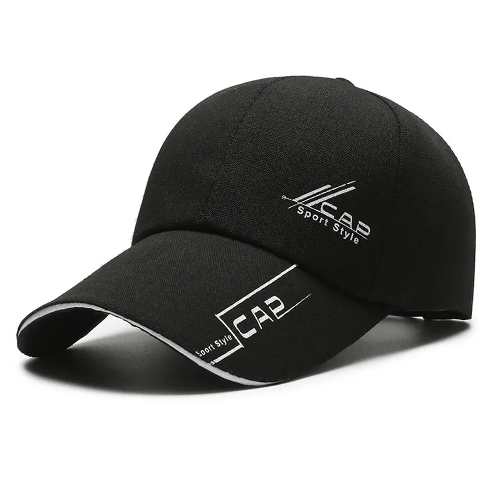 Long Brimmed Baseball Cap Fashion Versatile Solid Color Dad Hat Adjustable Sun Hat Leisure Outdoor