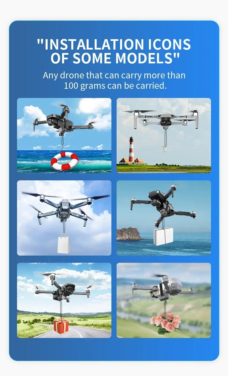 NUEVO sistema de lanzamiento de drones para DJI Mini 4K/Mini 4 Pro/Air 3/Mini 3 Pro/Mavic 3/Mavic Pro Lanzador aéreo para pesca, rescate y envío de regalos