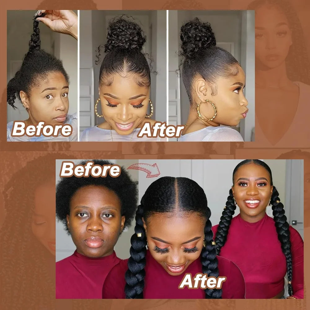 Kinky straight Vixen Crochet Bundles crochet hair 26inch 1/2/3packs Yaki Premium Synthetic Fibers for black women Hair Extension