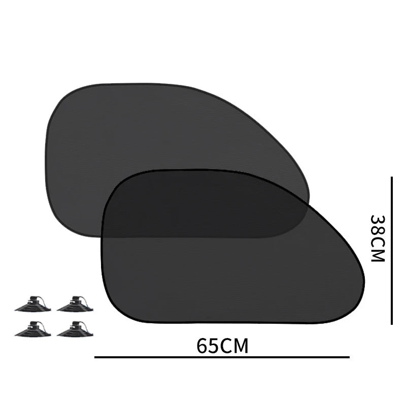 Lot de 1 à 5 pare-soleil pour vitres latérales de voiture, pare-soleil pour vitres avant et arrière, protection UV d'été à ventouse