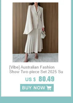 [Vibe] Women's Blazer Three Piece Solid Slim Vest Loose Blazer High Waist Pants Suit Streetwear Casual Female Pants Suit