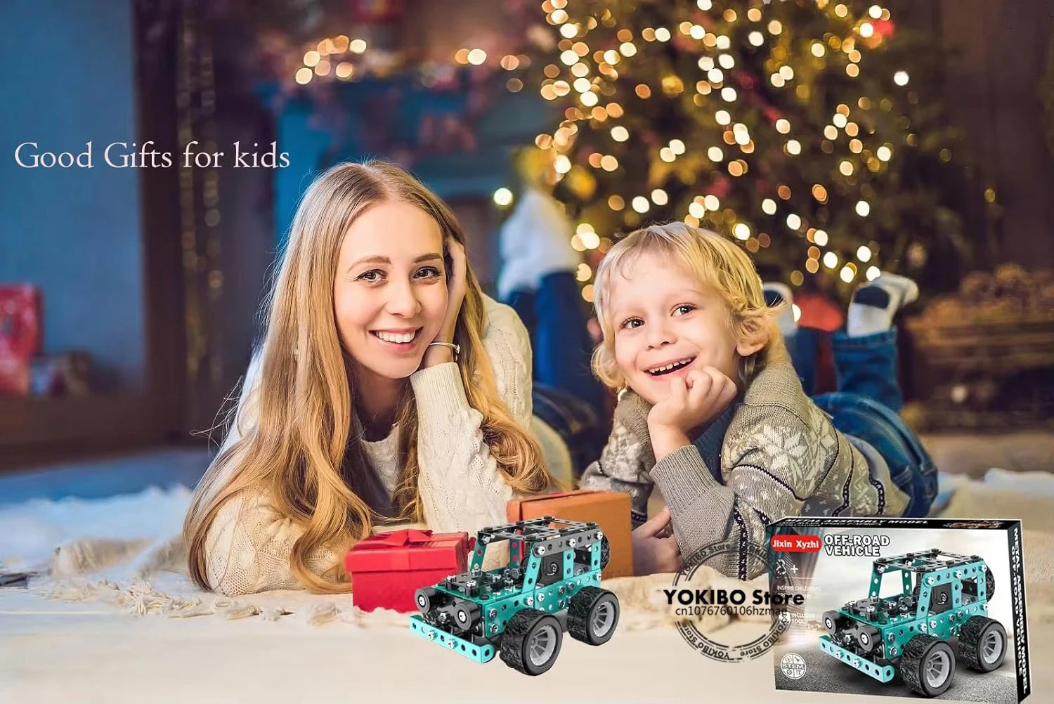 Building Toys Model Truck Set STEM Building Projects Model Car Kit Toys for Kids Assembly Toys for Boys 3D Metal Engineering Kit