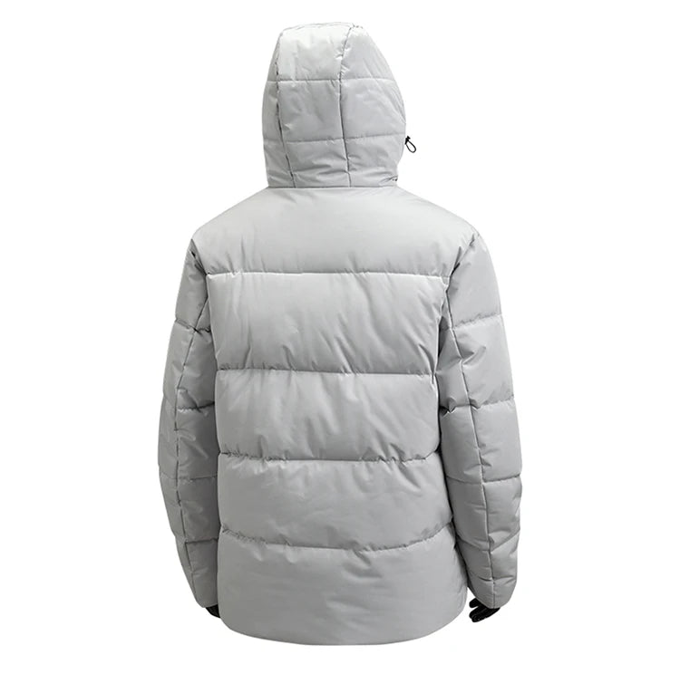 Men's Reversible Hooded Jacket  Winter Thermal Coat Waterproof Windproof Double Face Fleece Outerwear for Cold Weather  2025