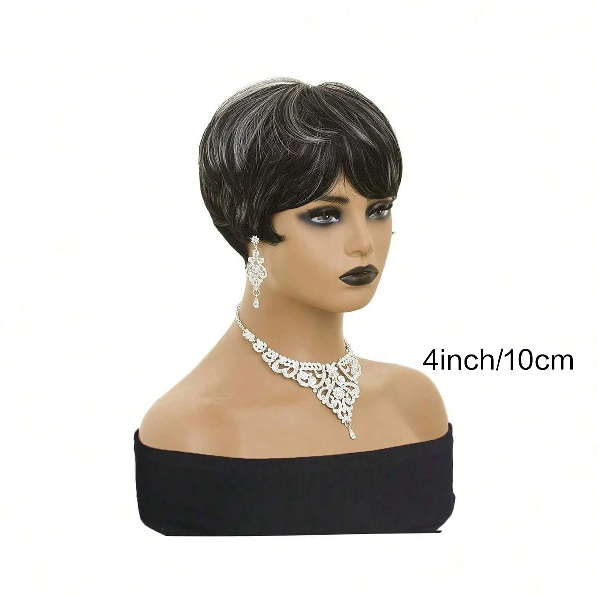 Grey Blend Pixie Wig