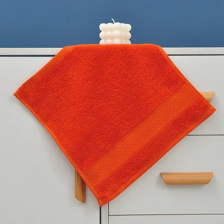 20 Colors Handkerchief Towels High Quality Cotton Small Towel Solid Color Soft Thick 34*34cm for Adults Kids Hand Towels toalhas