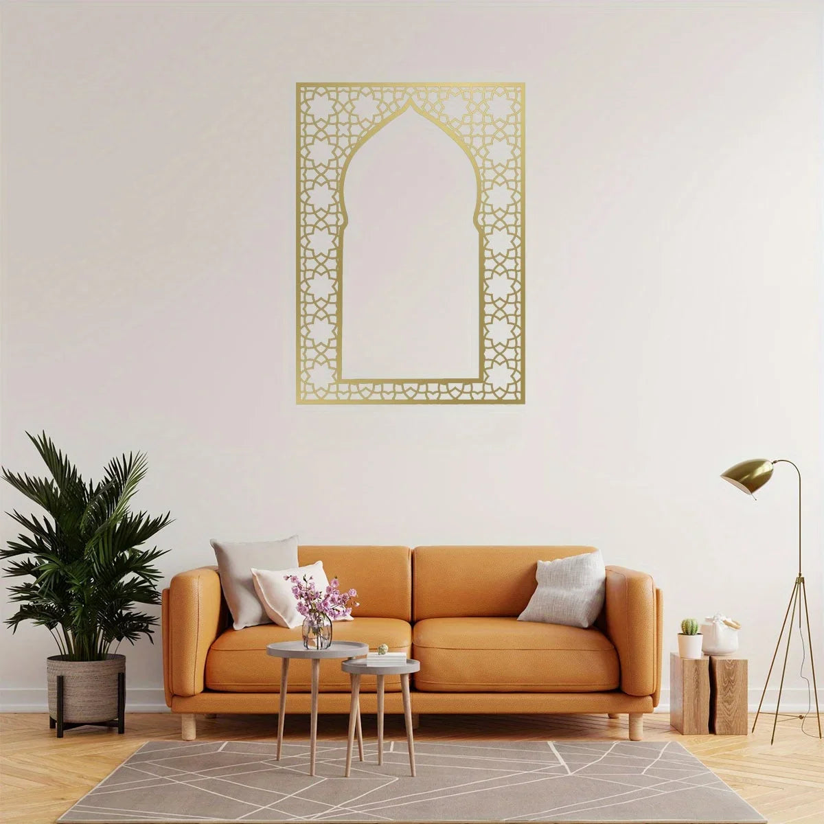 Islamic Metal Wall Art Arabic Design Panel, Home Decor for Interior & Outdoor, Ideal Muslim Gifts, Stylish Wall Hanger