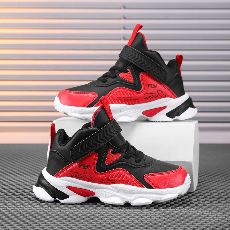 New Youth Leather Face Seasonal Outdoor Sports Shoes Basketball Shoes