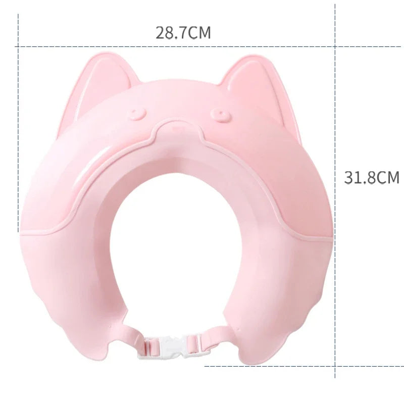 Children Shower Caps Adjustable Childrens Shower Hat Waterproof Kids Bath Cute Infant Wash Hair Shield Cap for Eye Protection