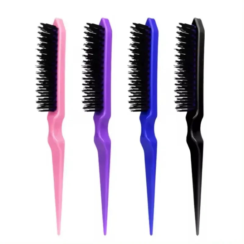 1 Pcs Professional Hair Brushes Comb Teasing Back Combing Hair Brush Slim Line Styling Tools 4 Colors Wholesale