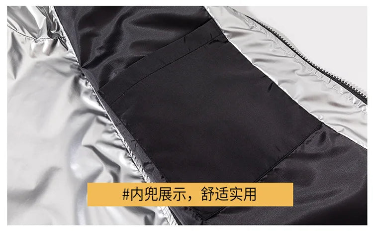 Chaquetas con capucha de superficie brillante para hombre, para senderismo, pesca, deportes al aire libre, cortavientos, estilo fino, abrigos de tendencia, ropa de hombre 7XL