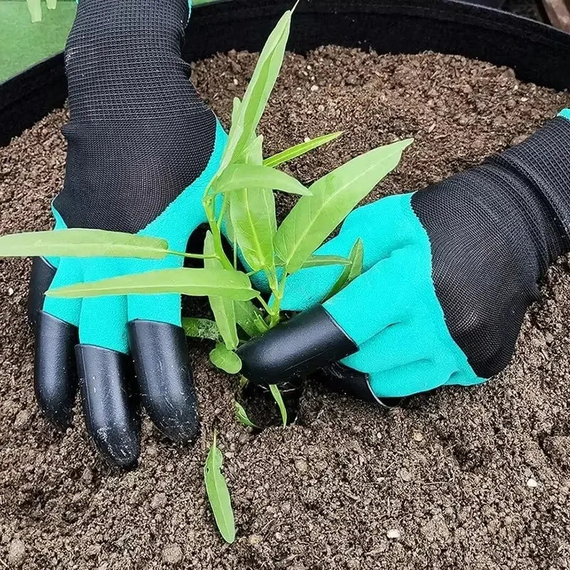 Clawed gardening gloves, used for digging, planting flowers and vegetables, hand washed outdoor gardening tools