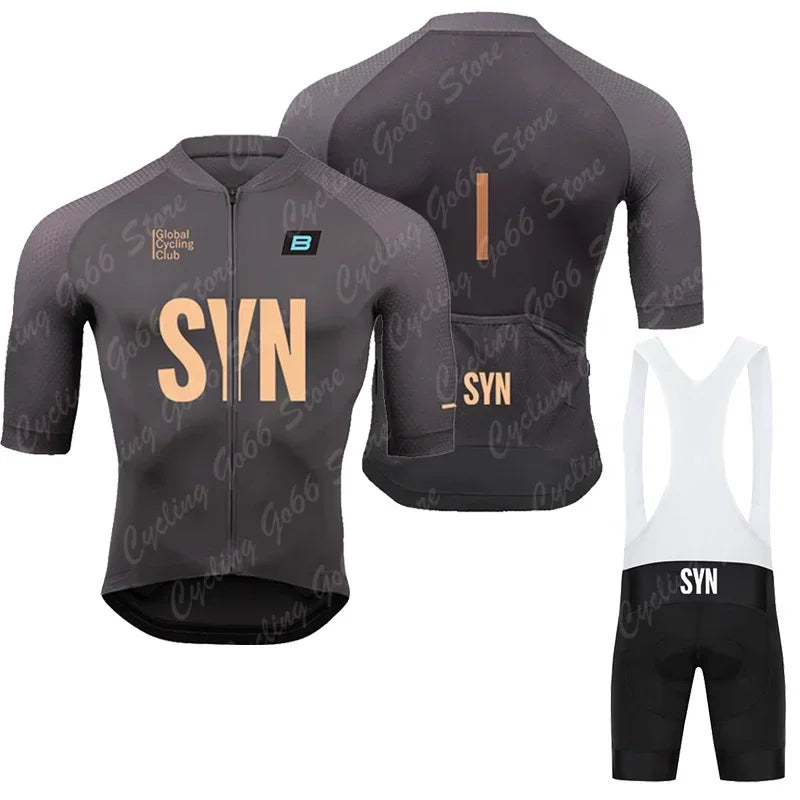 Men Summer SYN BIEHLER Cycling Jersey Set Breathable Racing Cycling Jersey Sport Mtb Bicycle Jersey Bike Cycling Clothing Suit