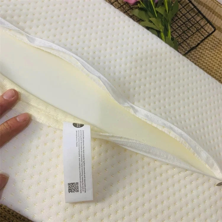 Almohada de espuma viscoelástica para dormir, almohada ajustable para dormir de lado, para alivio del dolor de cuello y hombros, almohada ortopédica contorneada JAF028