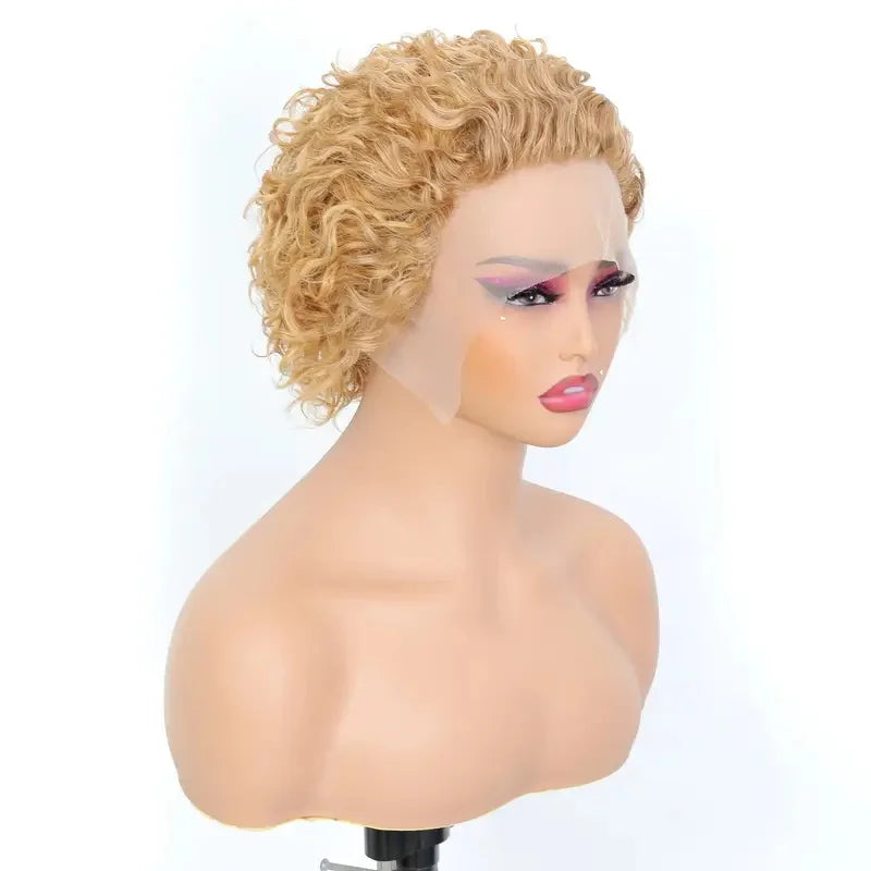 13x1 Curly Pixie Wig