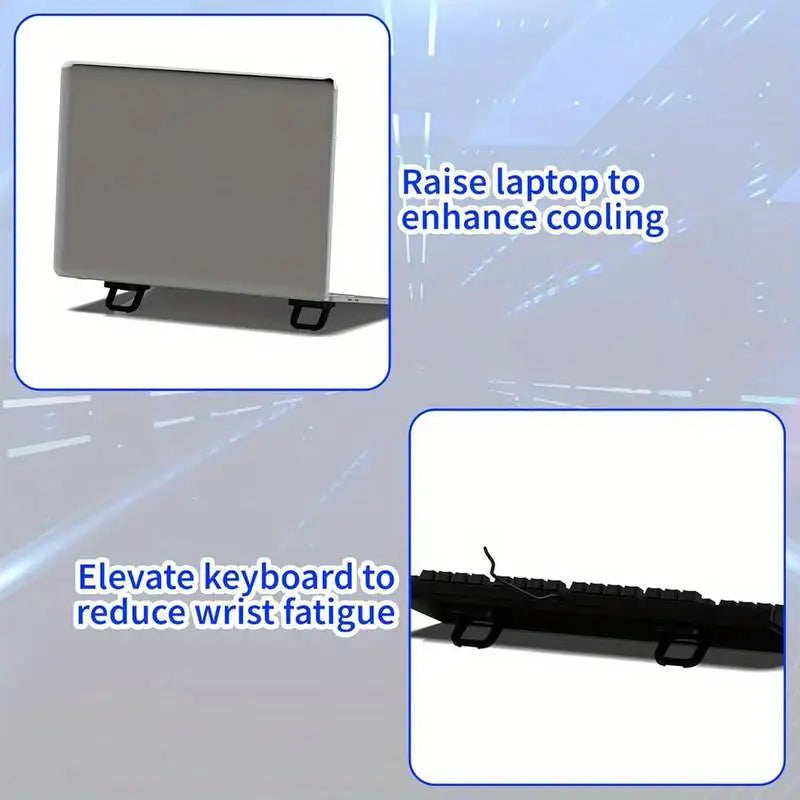Lot de 2 supports pour ordinateur portable, mini support pour clavier d'ordinateur portable