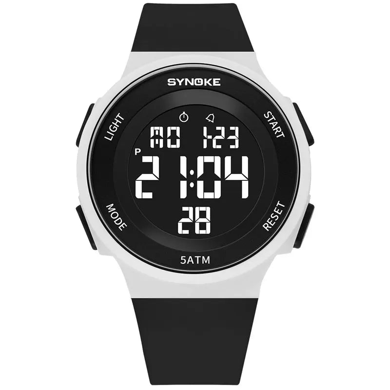 SYNOKE Women's Watch Digital Women Dress 50M Waterproof Stopwatch Sports Luminous Multifunction LED Electronic Wrist Watch Lady