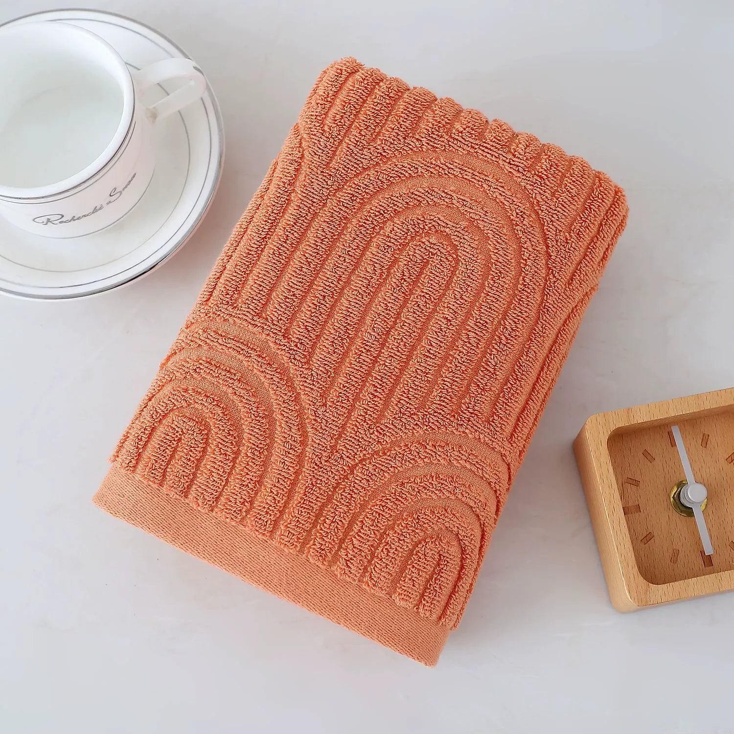 Toallas de mano con estampado a rayas 100% algodón, absorbentes, suaves, decorativas para baño