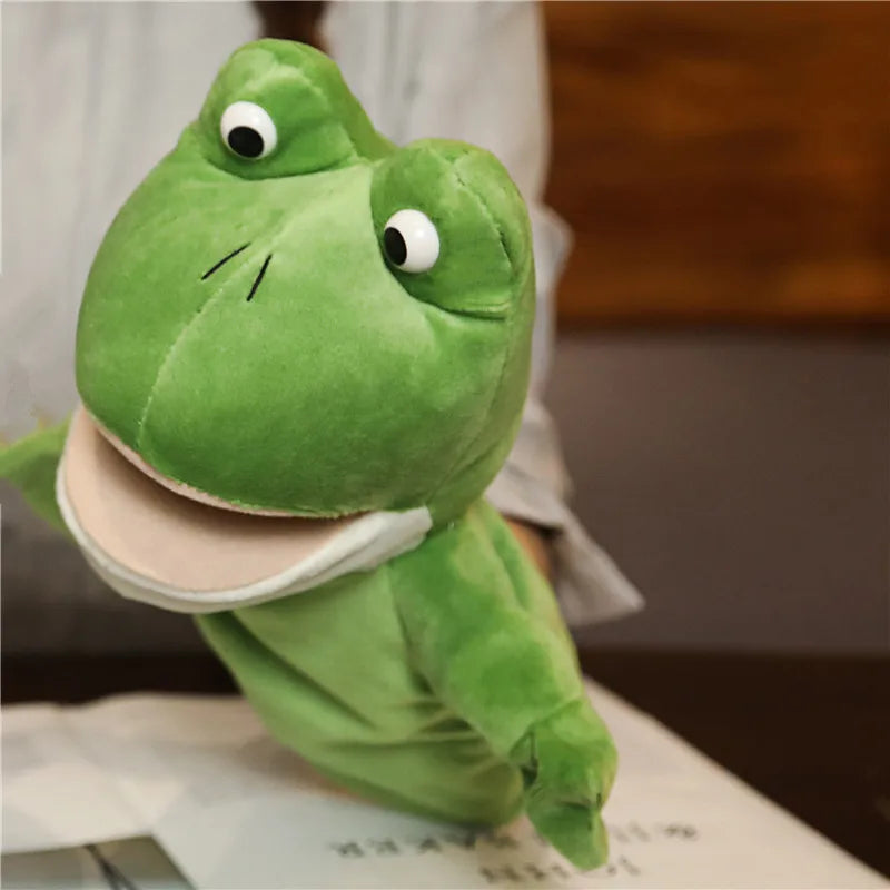 Stuffed Plush Animals Toys Hand Finger Story Puppet Kawaii Dolls Educational Baby Toys Lion Elephant Bunny Monkey Children Gifts