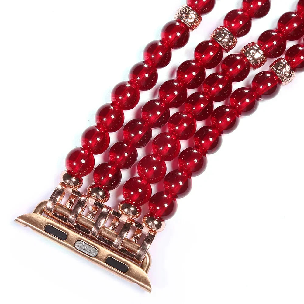 Pearl Jewelry Strap for Apple Watch Band 45mm 41mm 44mm 42mm 40mm 46mm 49mm Woman Bracelet Apple Watch Ultra 10 9 8 7 6 5 4 3 SE