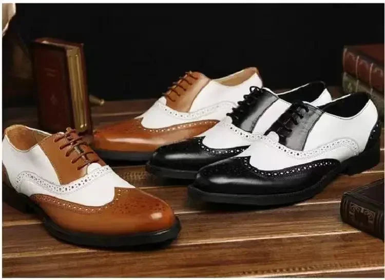Designer's Classic Men's Formal Shoes, Lace Up Shoes, Plus Size Pointed Business Casual Comfortable Men's Wedding Formal Shoes