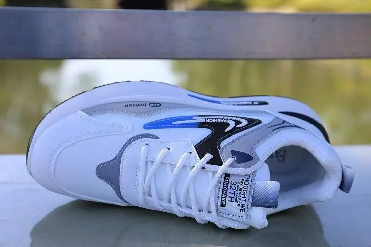 Shoes for Men Lightweight Pu Leather Casual Shoes New Men's Sneakers Fashion Men Tennis Shoes Breathable Sport Running Shoe