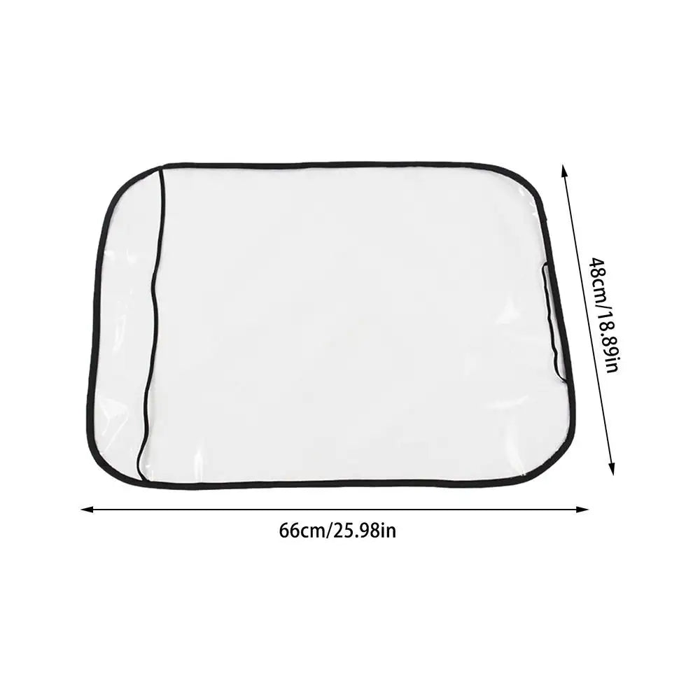 Protectores de Respaldo de Asiento de Coche, Protectores de Asiento Trasero con Lámina de PE, Protector de Asiento para Vehículos, Protege de la Suciedad y el Barro