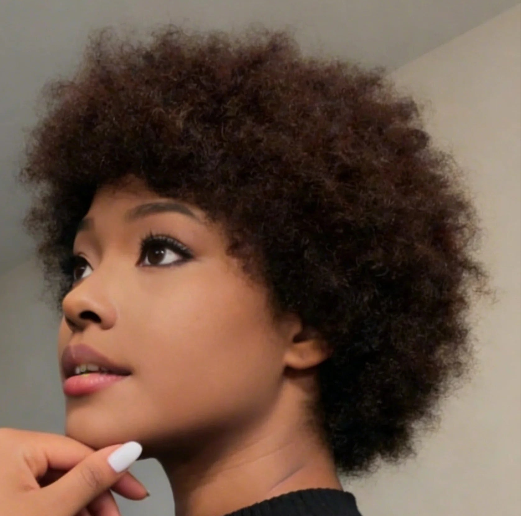Peluca "Afro Pixie" Esponjosa