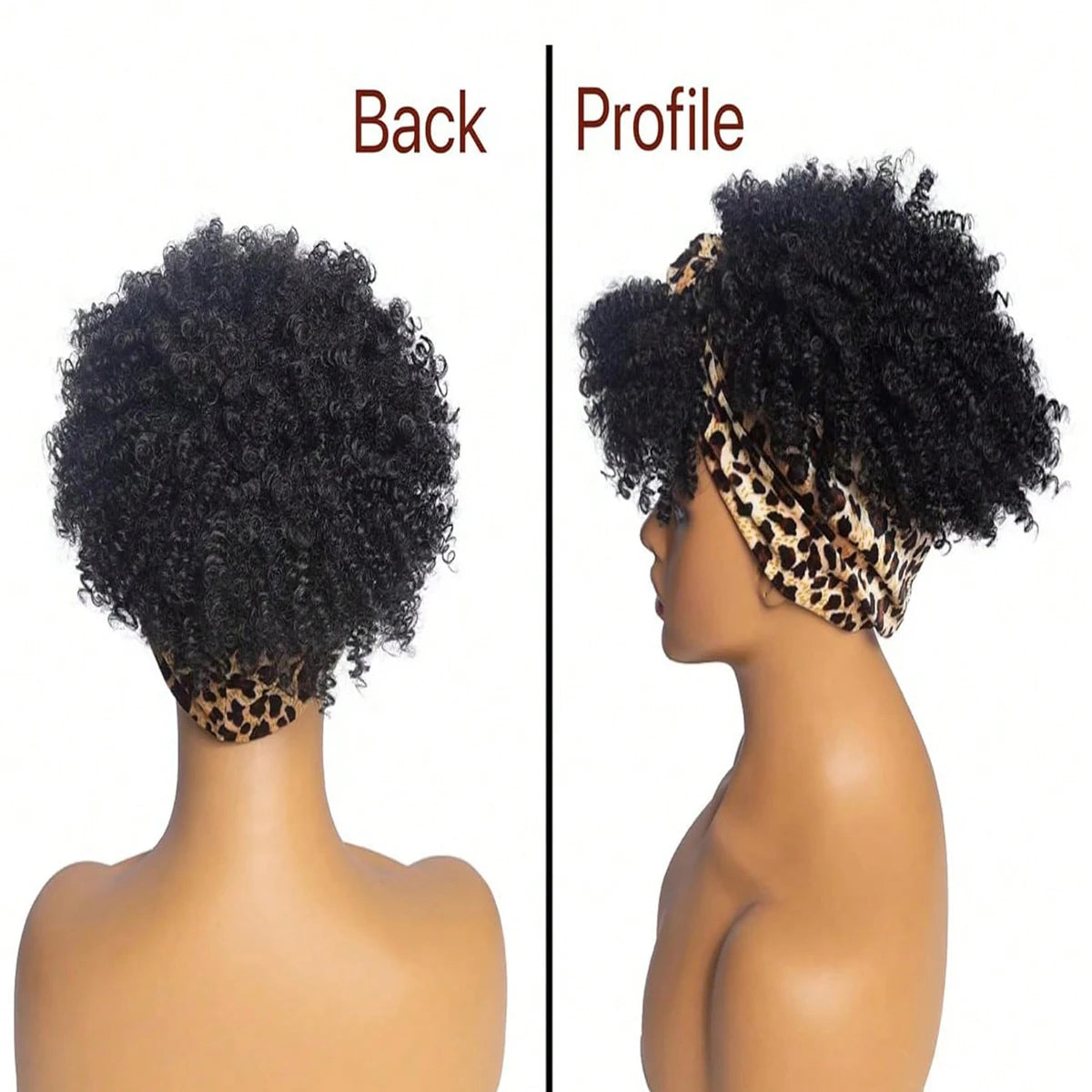 Kinky Curly Headband Wig