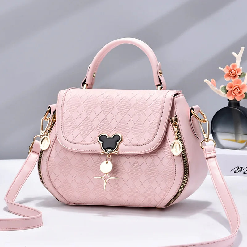 Bolso de mano para mujer, bolso de hombro para mujer, sac a main femme, bolso de diseñador de lujo de cuero genuino para mujer, bolso tipo bombonera con lazo