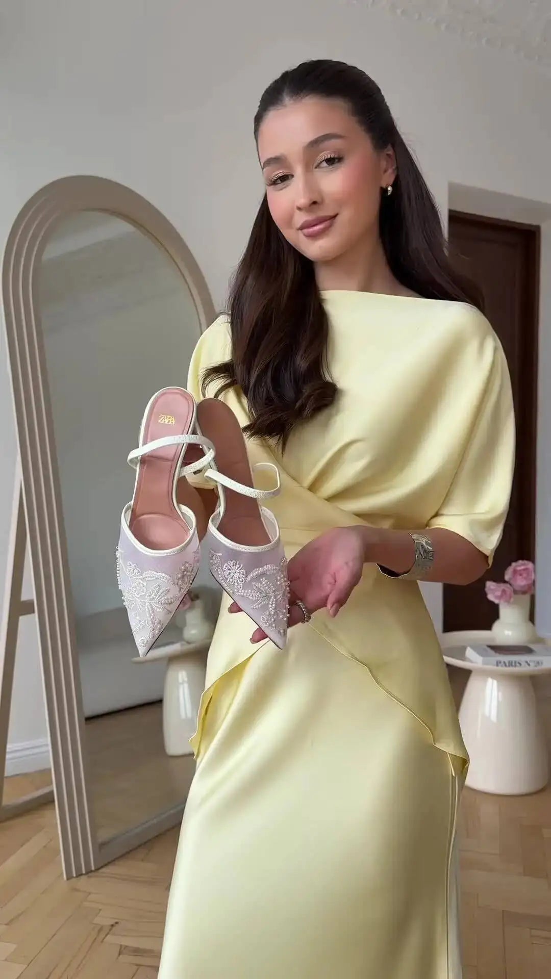 Elegant Solid Satin Tops Skirt 2 Piece Set Women's  New Stylish Lace Up Top High Waist Mermaid Skirt Office Lady Chic Outfit