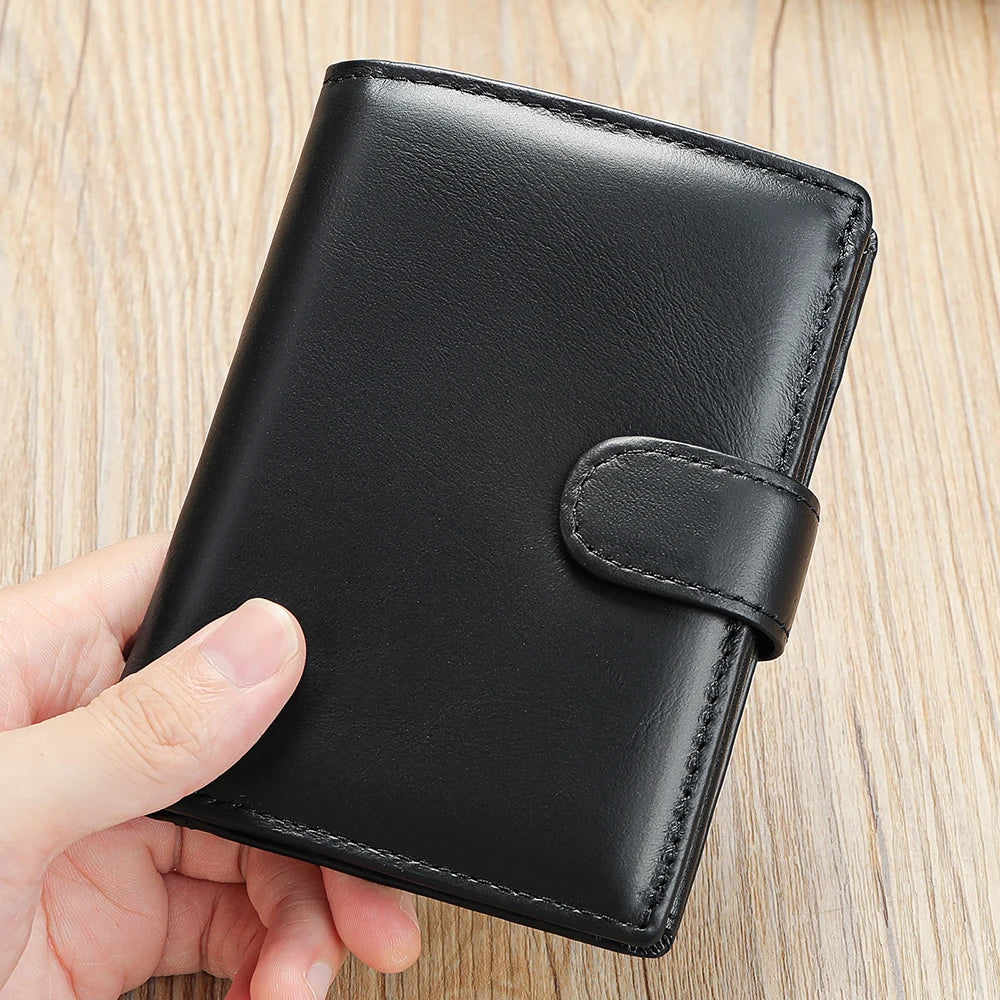 WESTAL Leather Men's Wallet Wallet Trend Multi-Functional First Layer Cowhide Premium Passport Wallet