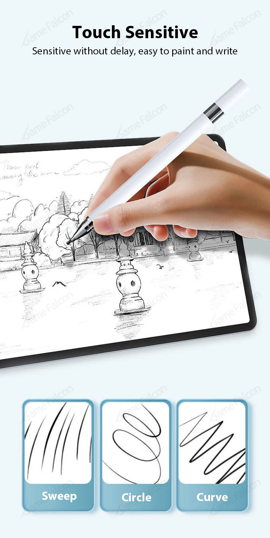 Universal Touch Pen For Blackview Tab 18 16 15 SE 10 Pro 13 12 11 10 9 8 8E 7 Wifi Pro 4G 10.1 Inch Stylus Pens