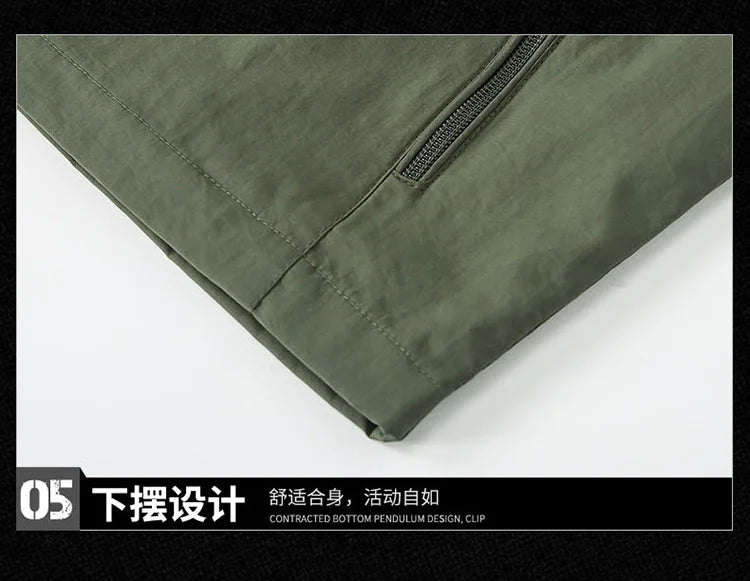 Men's Vest Thin Tooling Loose Quick Drying Outdoor Sports Multi Pocket Stand Collar Camping Fishing Vest Summer жилетка мужская