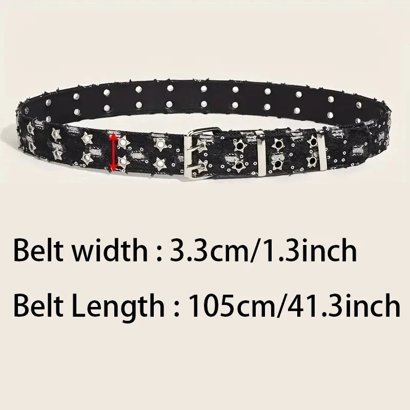 Punk Star Buckle Belt
