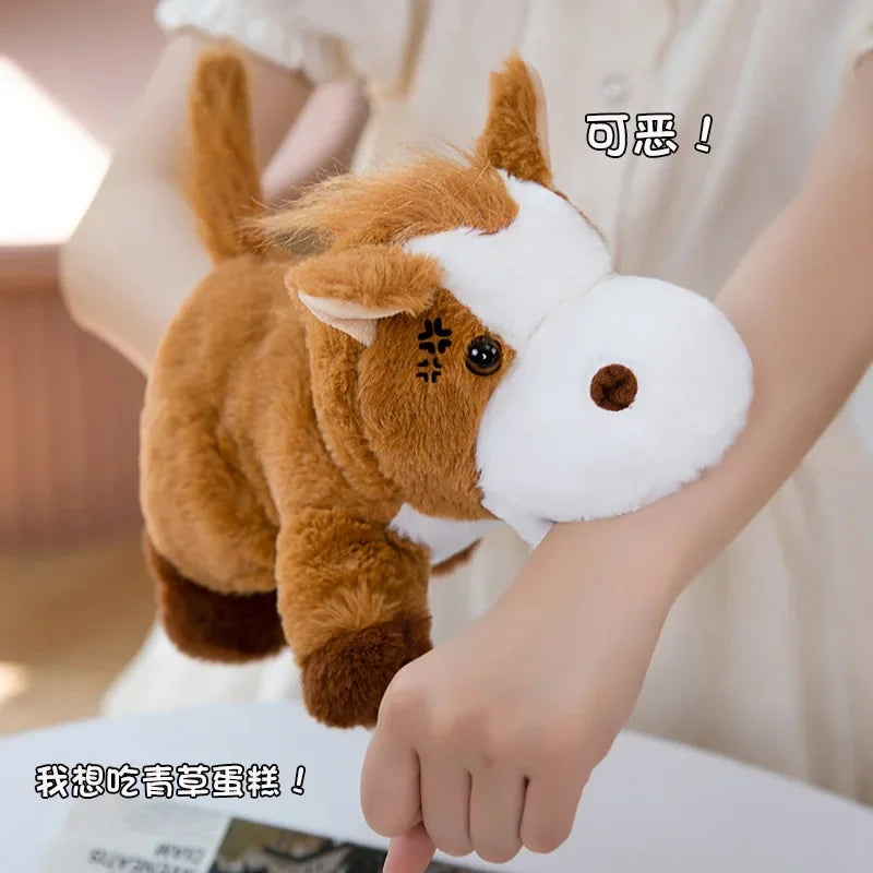 Stuffed Plush Animals Toys Hand Finger Story Puppet Kawaii Dolls Educational Baby Toys Duck Lamb Cow Dog Horse Children Gift