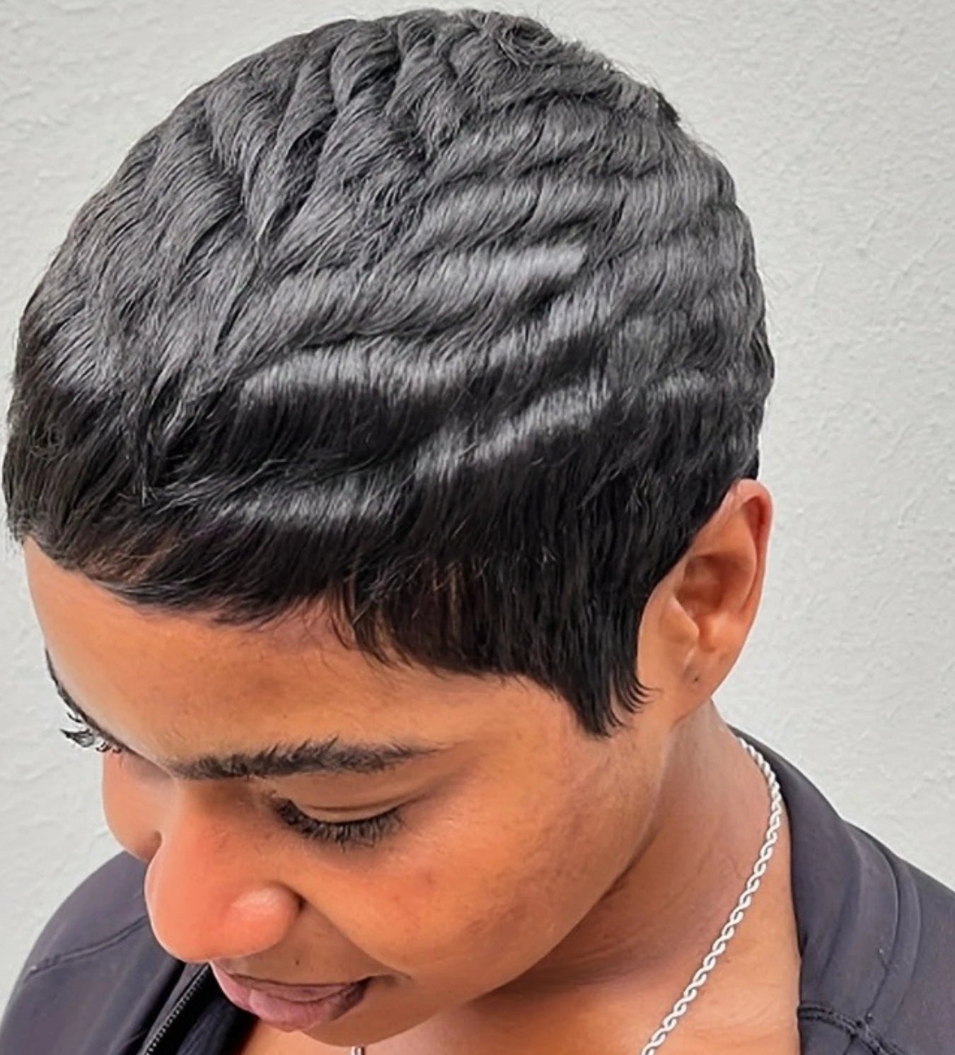 4" Curly Wave Pixie Wig