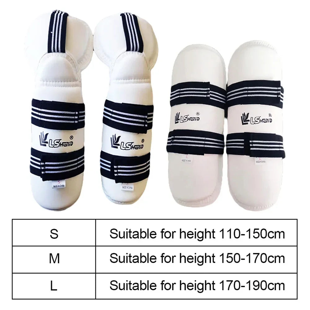 Taekwondo Protective Gear Karate Leg Arm Protection Set Martial Arts Training Thickened Leggings Shin Guard Sports Safety