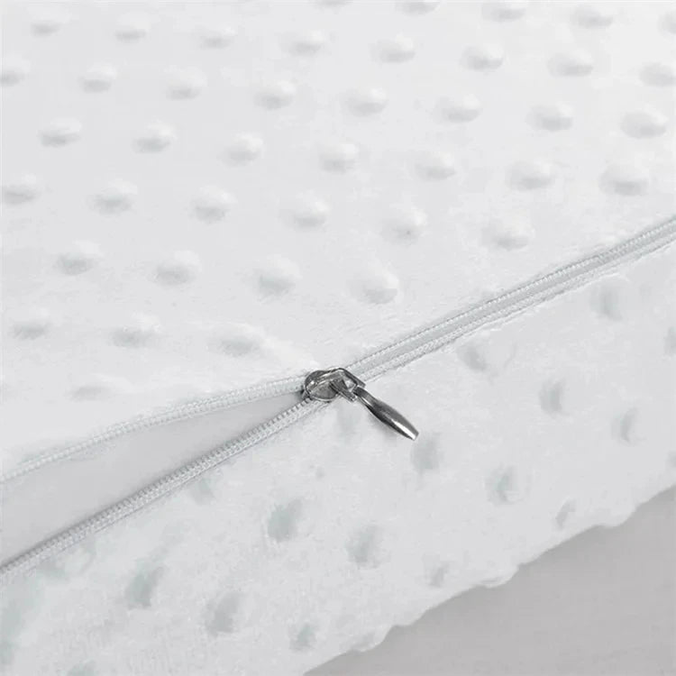 Almohada de espuma viscoelástica para dormir, almohada ajustable para dormir de lado, para alivio del dolor de cuello y hombros, almohada ortopédica contorneada JAF028